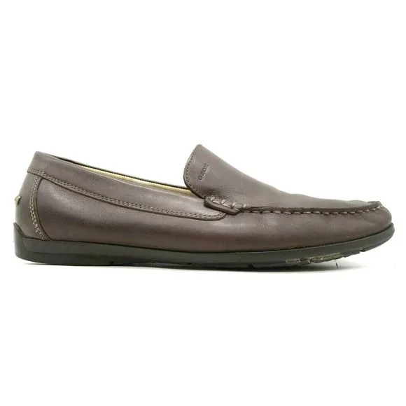 Geox | Shoes | Geox Respira Brown Leather Casual Slip On  display picture 3